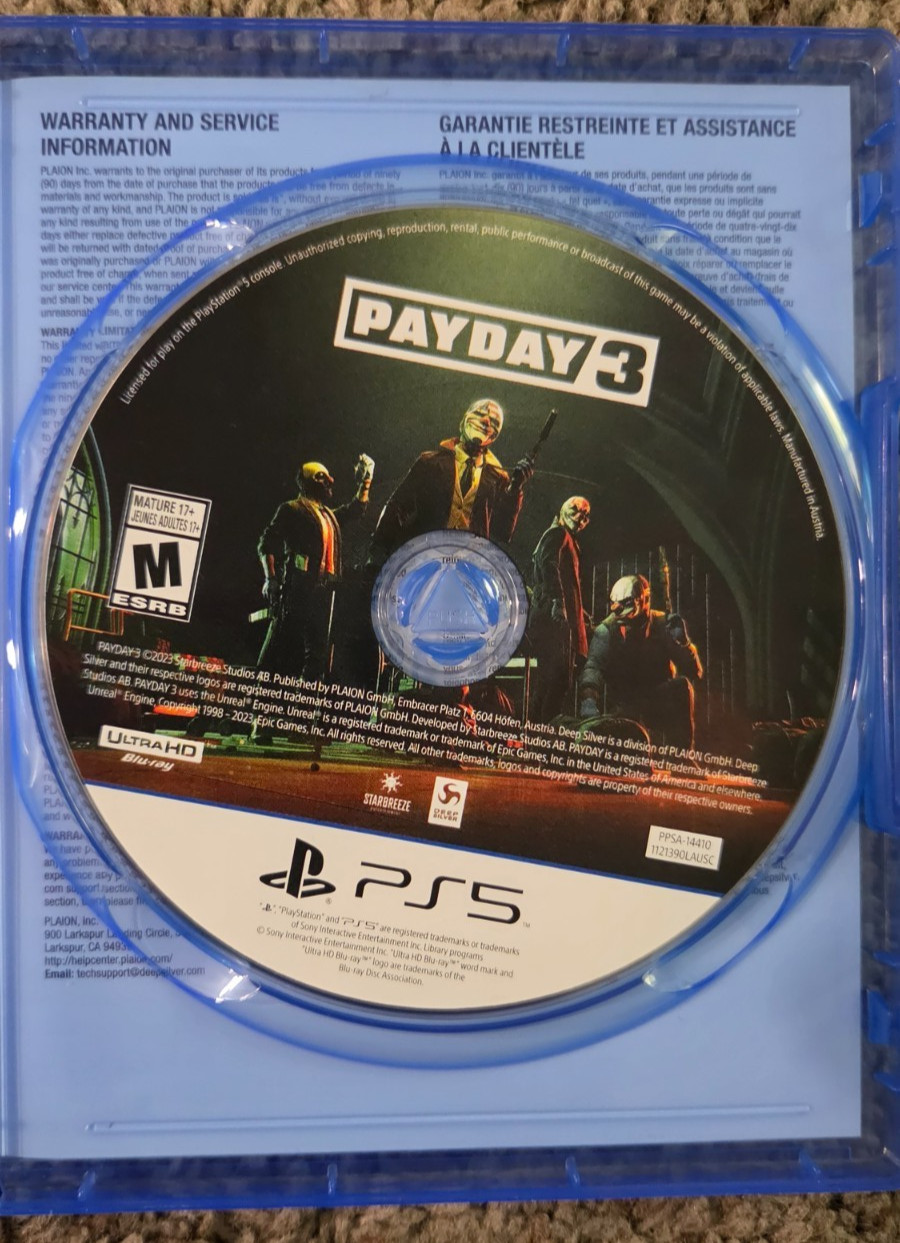 Pay Day 3 – Sony PlayStation 5