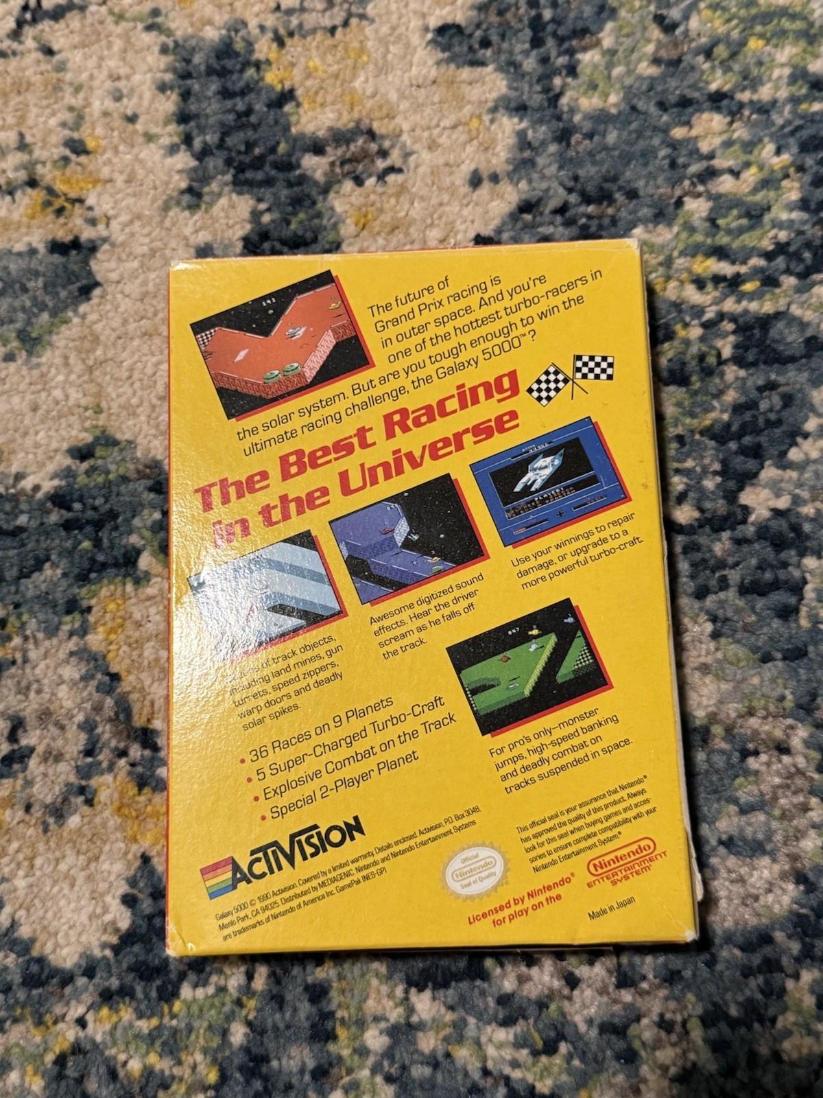 Galaxy 5000 Racing NES Nintendo With Box And Sleeve Good Copy Tested