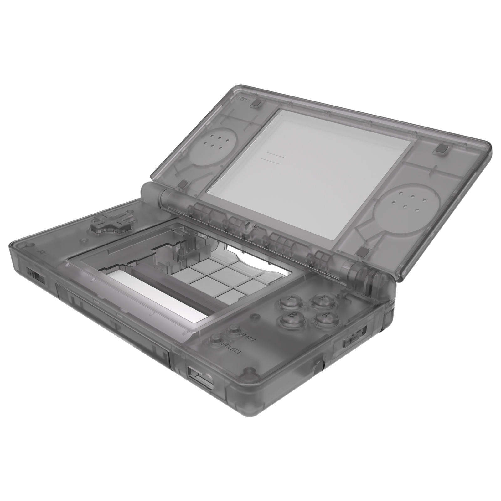 Full Replacement Housing Shell Screen Lens Buttons Clear For Nintendo DS Lite
