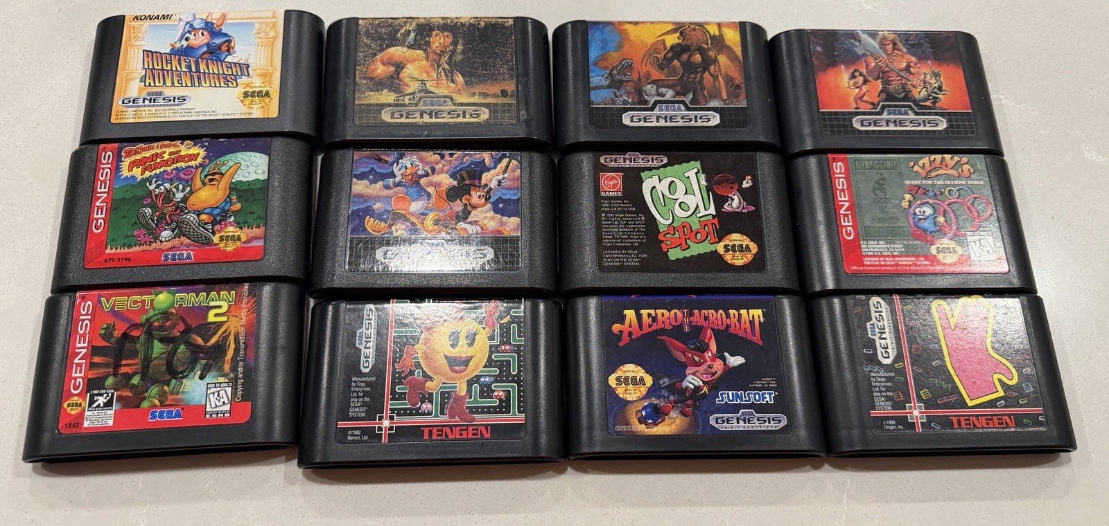 Sega Genesis Game Lot Partial Manuals Used Working Condition Varies READ DESC