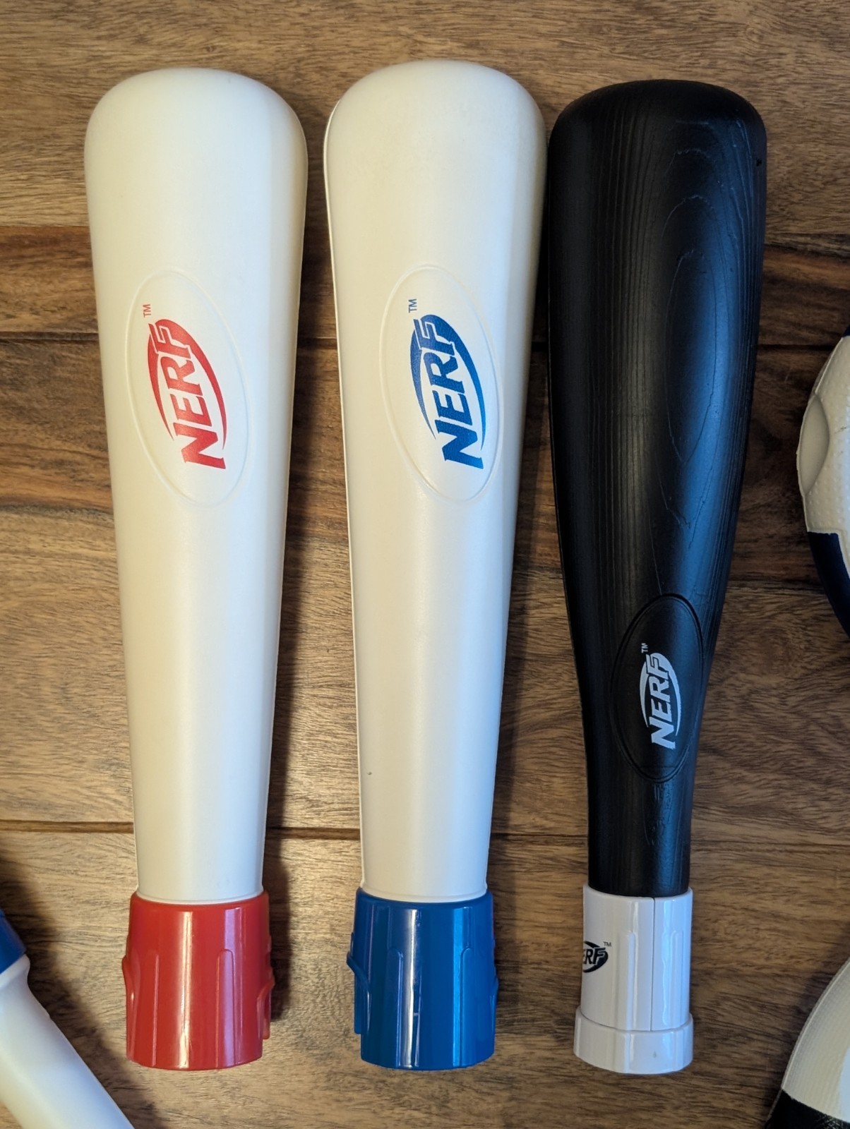 Wii Sports NERF Attachments Bundle: (2) Steering Wheels,(3) Bats, and Golf Club