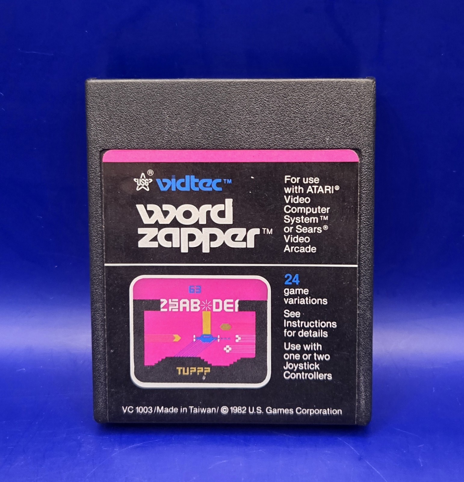 Vtg 1982 Atari/Sears Video Arcade Game ~ Vidtec “Word Zapper” (Tested & Working)