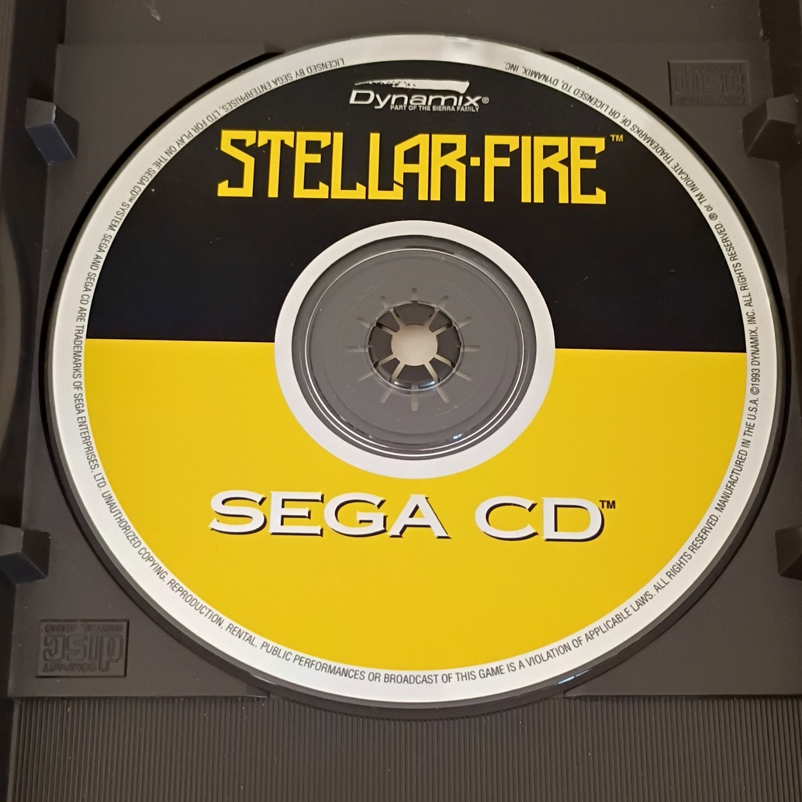 Dynamix Stellar-Fire (Sega CD) Manual & Case Included NTSC-U/C 1993 Shooter