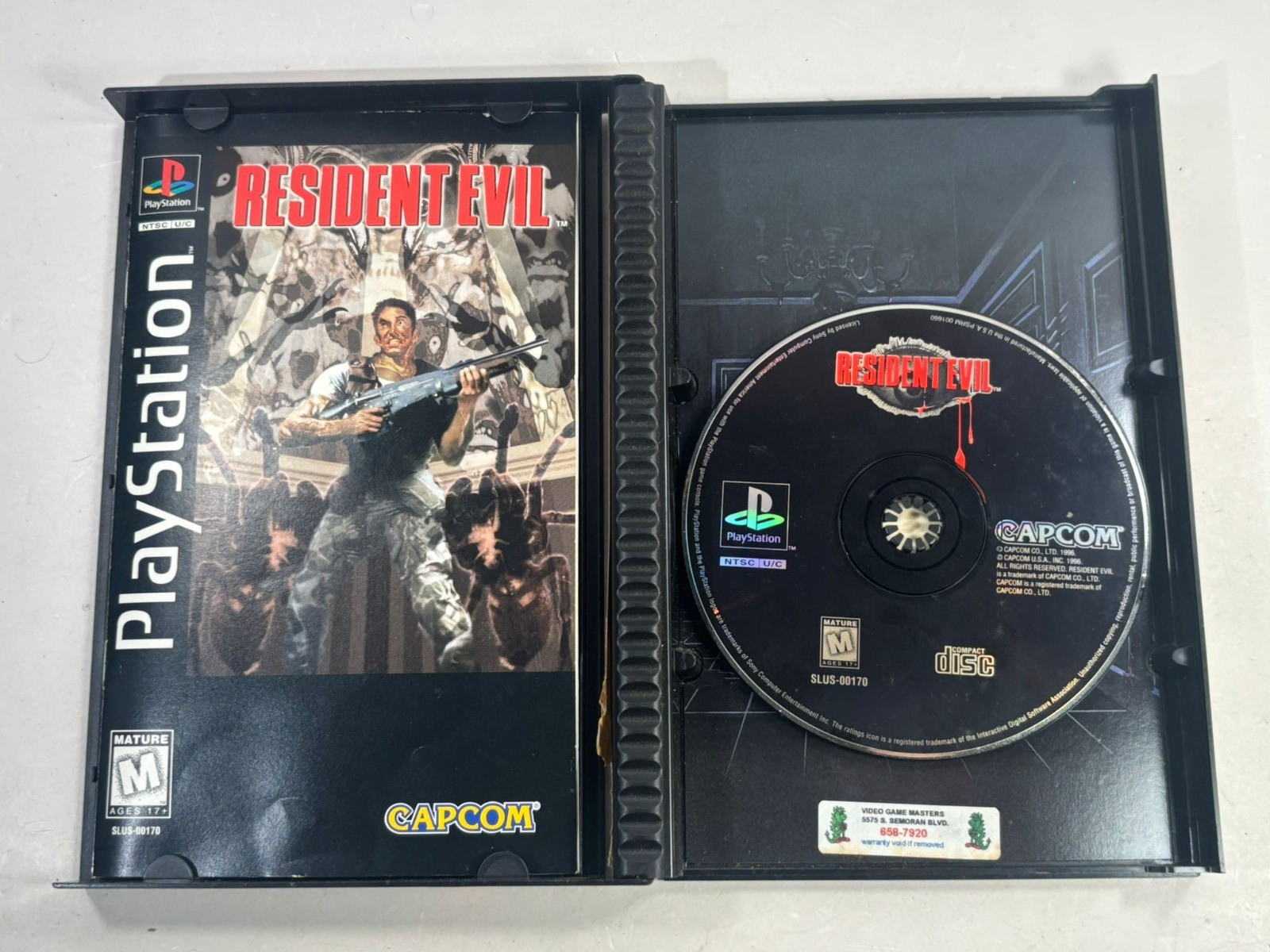 Resident Evil (Sony PlayStation 1, 1996) PS1 CIB Long Box