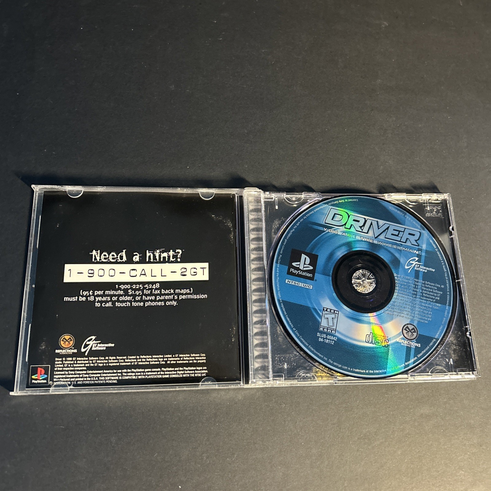 Driver: You Are the Wheelman PS1 T-Teen NTSC-U/C w/ Manual