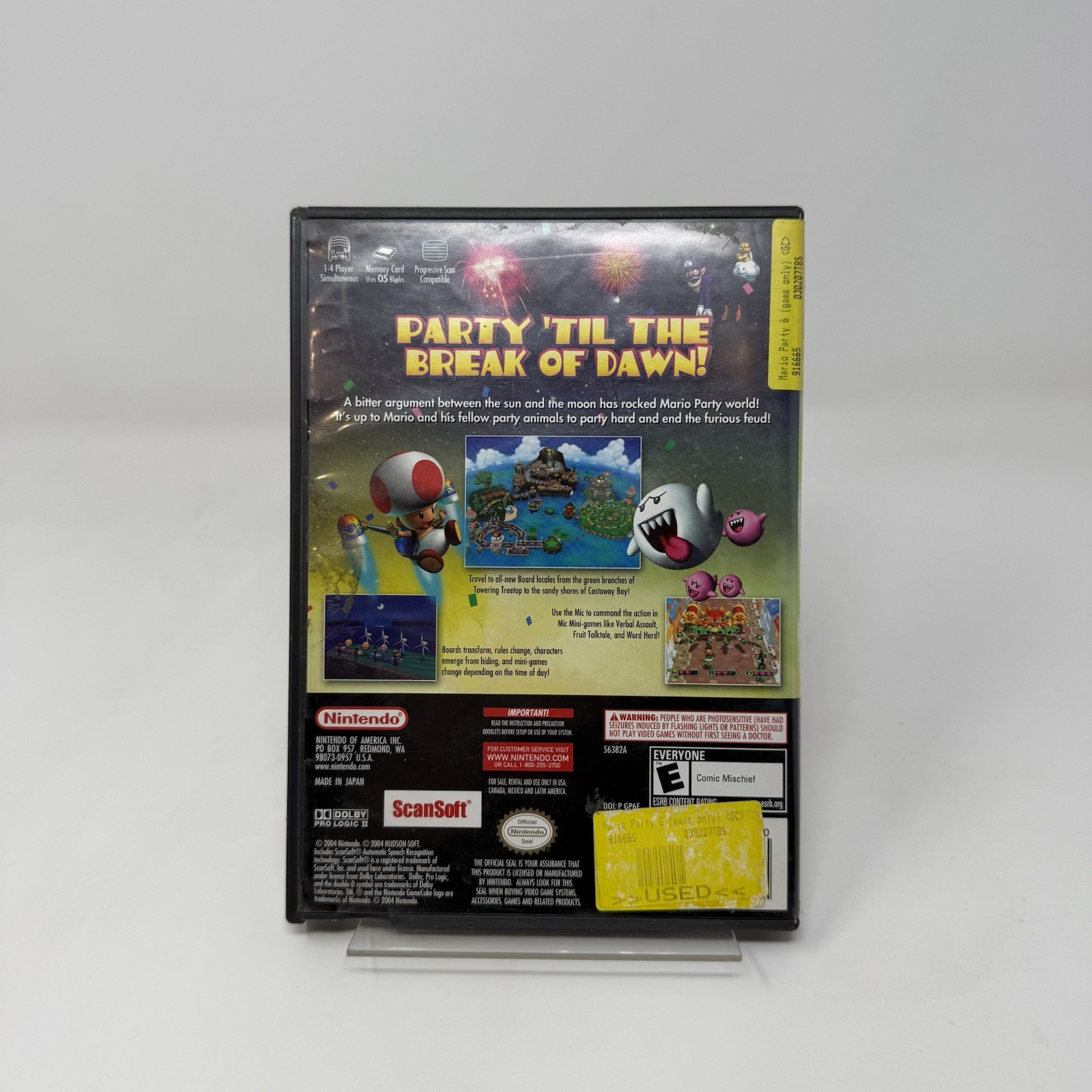 Mario Party 6 (Nintendo GameCube, 2004) – Complete In Box CIB Tested Working