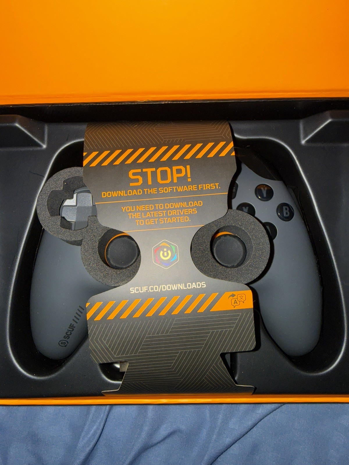 NEW SCUF ENVISION PRO V1 Wireless Gaming Controller for PC Steel Gray