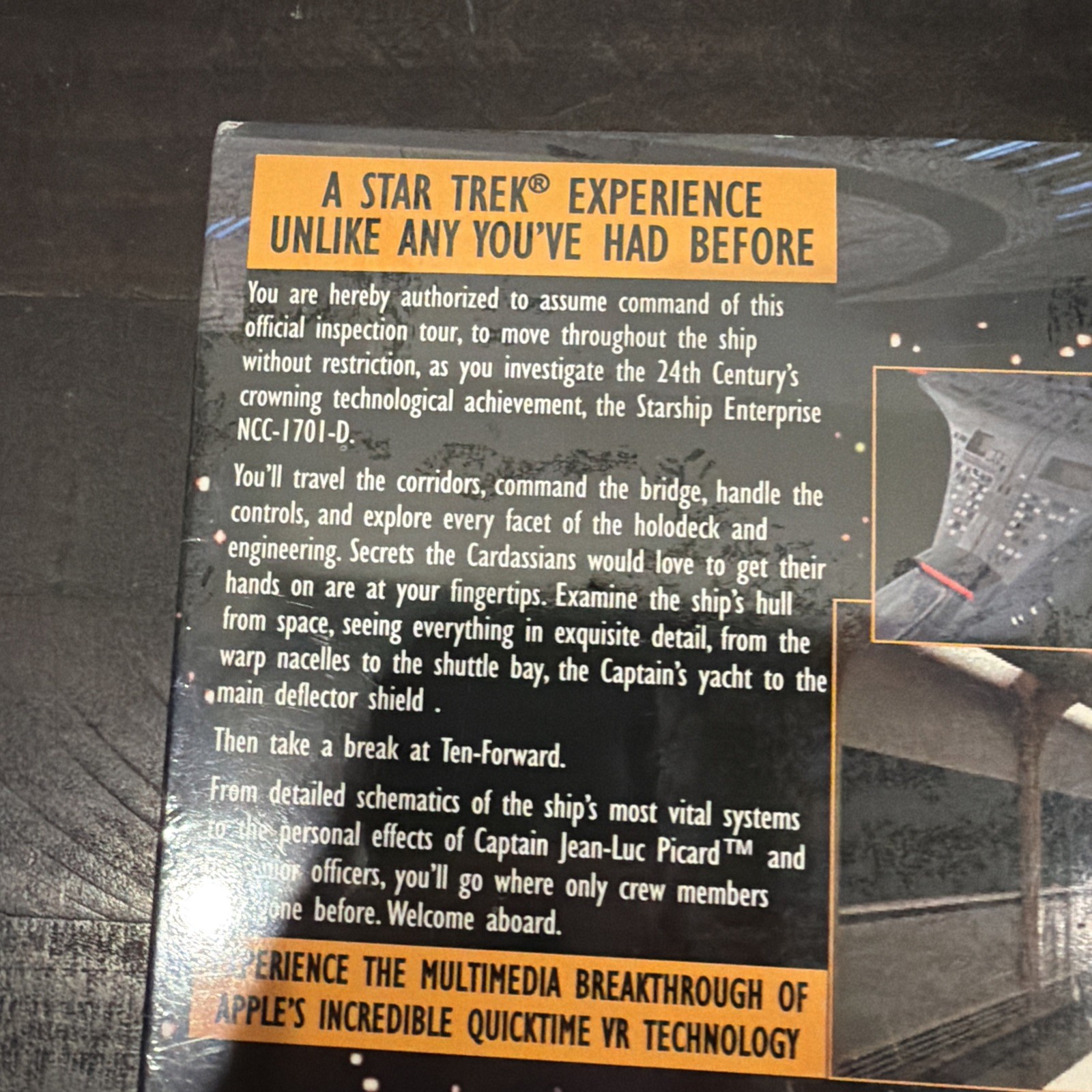 New Sealed Star Trek The Next Generation Interactive Technical Manual CD ROM
