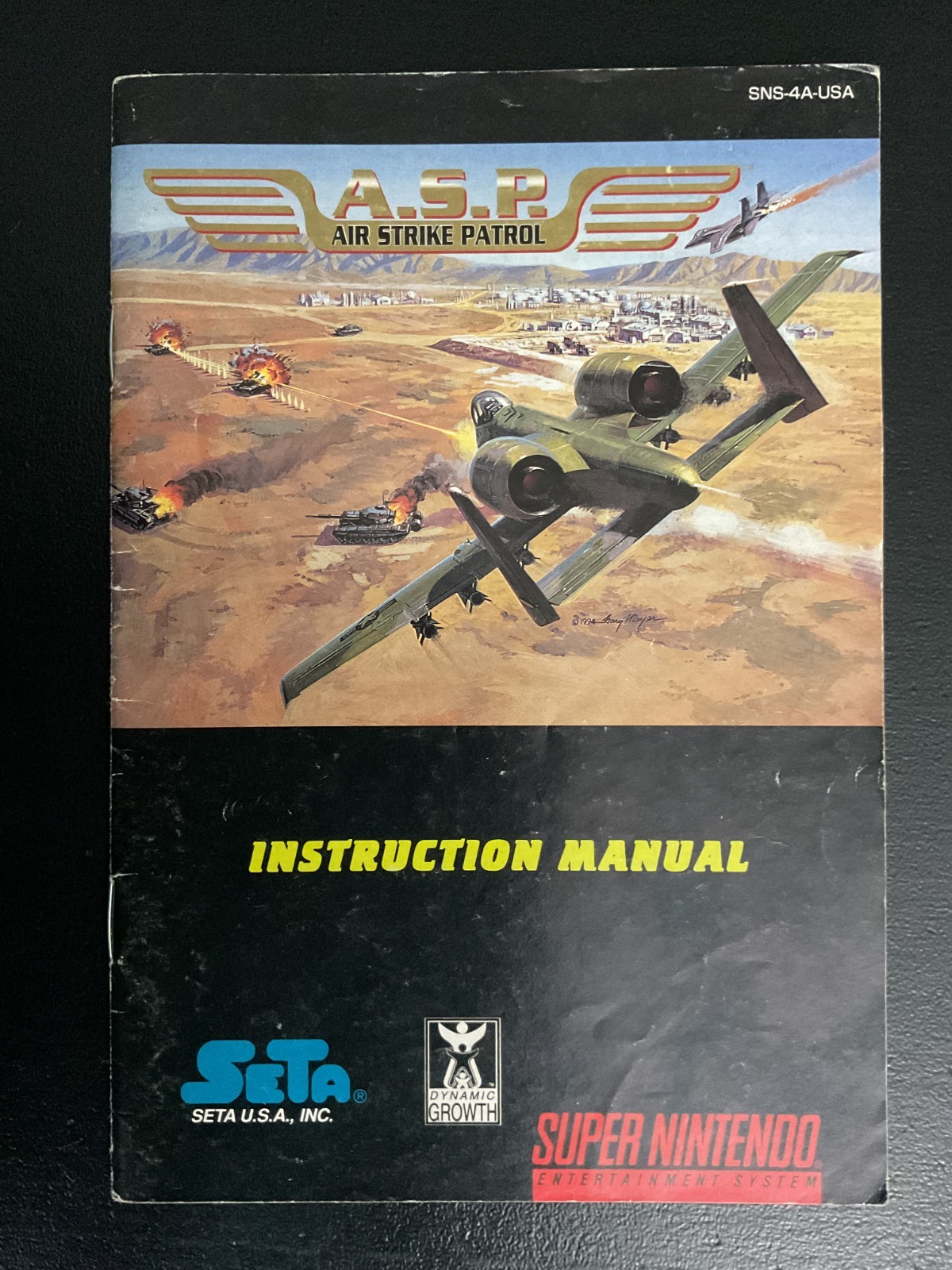 Air Strike Patrol SNES Super Nintendo Instruction Manual Only