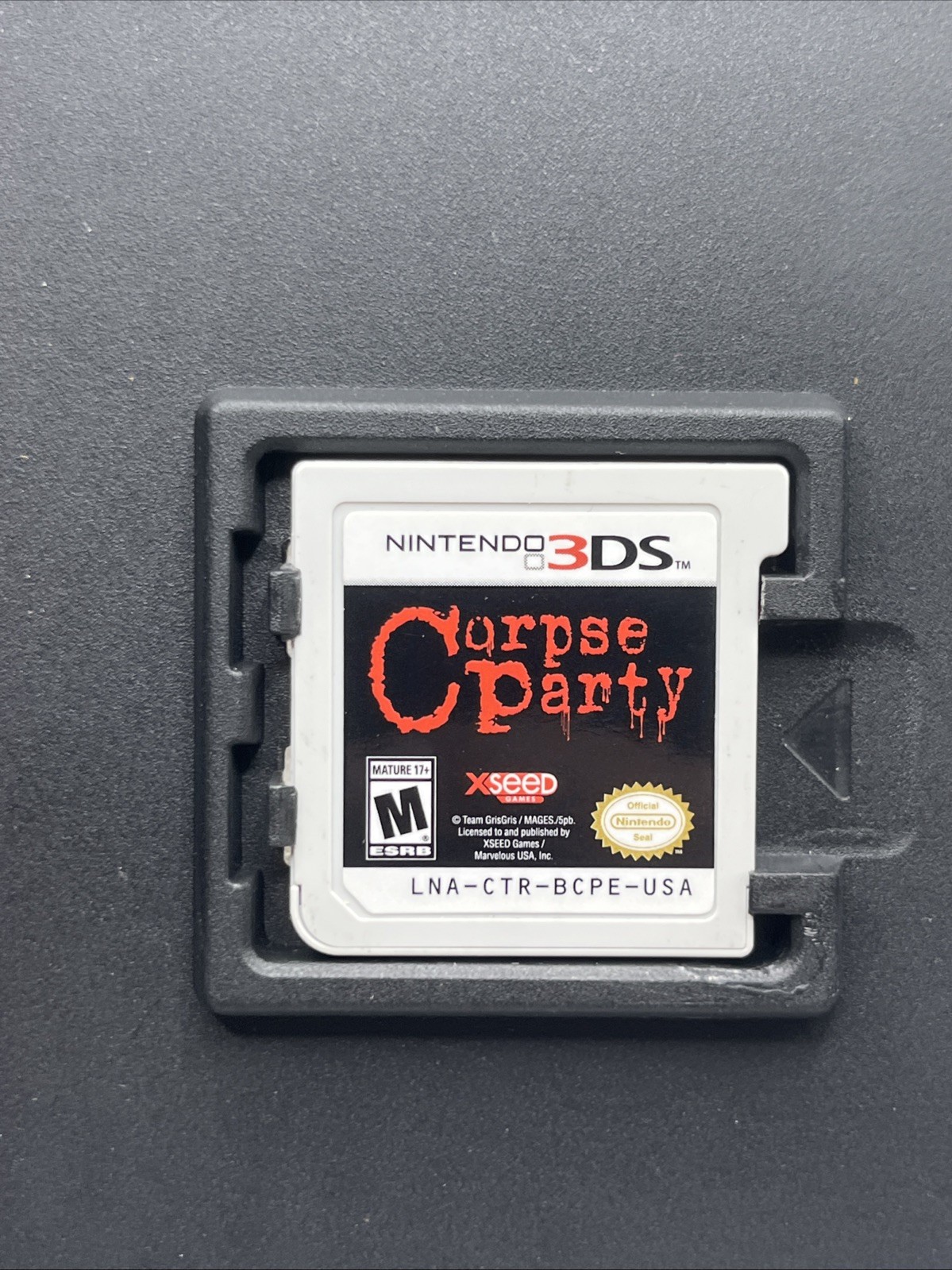 Corpse Party Nintendo 3DS Authentic Cartridge Only w/ GameStop Case