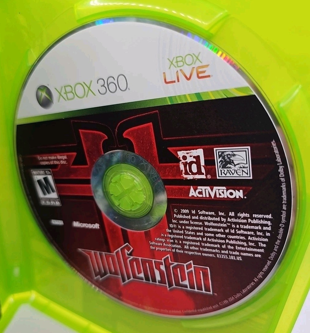 Wolfenstein (Microsoft Xbox 360, 2009) CIB Complete In Box With Manual Tested