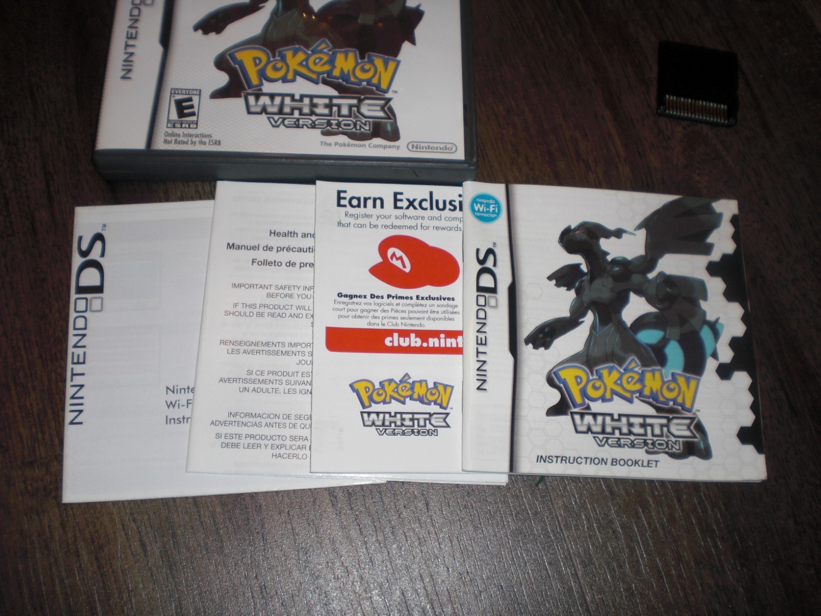 Pokemon White Version 1 AUTHENTIC GENUINE Nintendo DS 3DS 2DS XL COMPLETE CIB