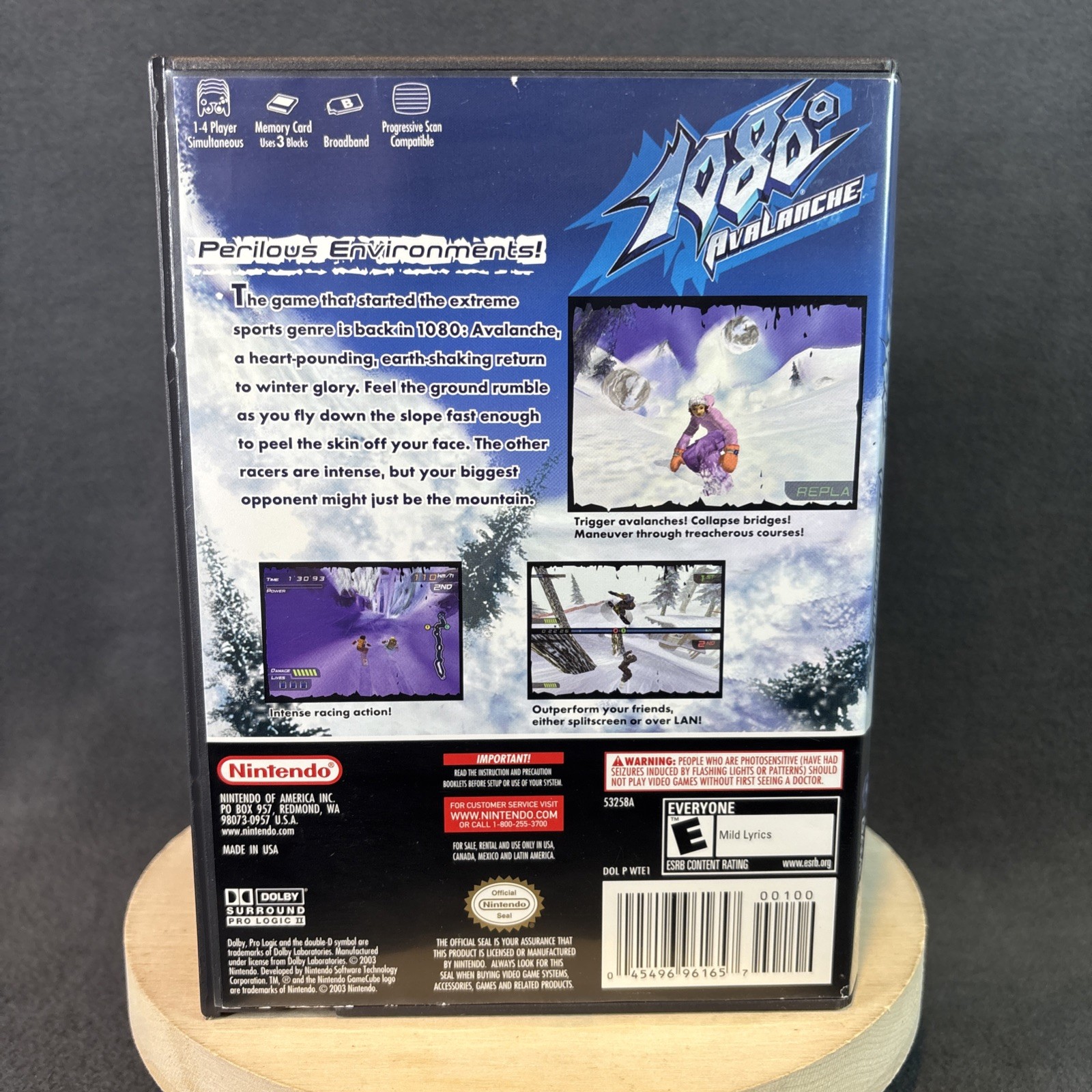 Nintendo GameCube – 1080° Avalanche w/ Bonus DVD – Complete/CIB – Refurbished, E