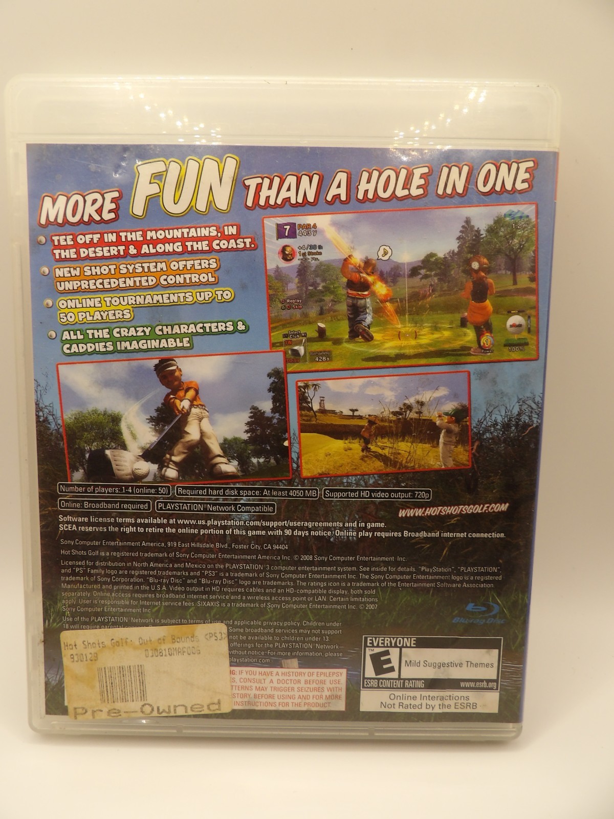 Hot Shots Golf Out of Bounds – Playstation 3 – CIB Complete