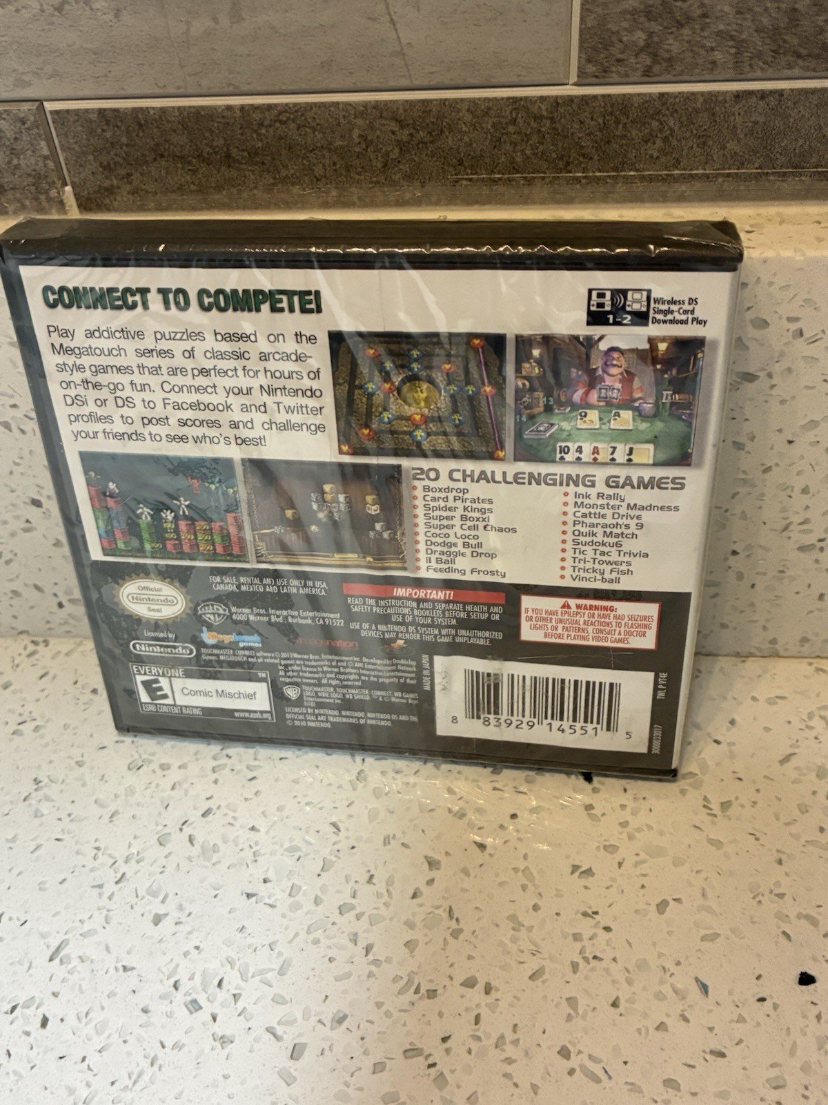 NINTENDO DS TOUCHMASTER CONNECT GAMES NEW SEALED 2010- WE SHIP FAST!