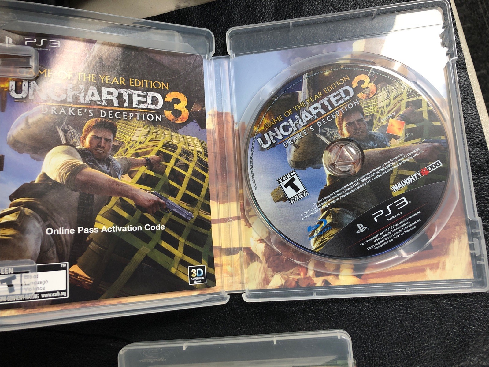 J4 Uncharted Trilogy Lot 1 2 3 PS3 Sony PlayStation 3 Free Shipping!
