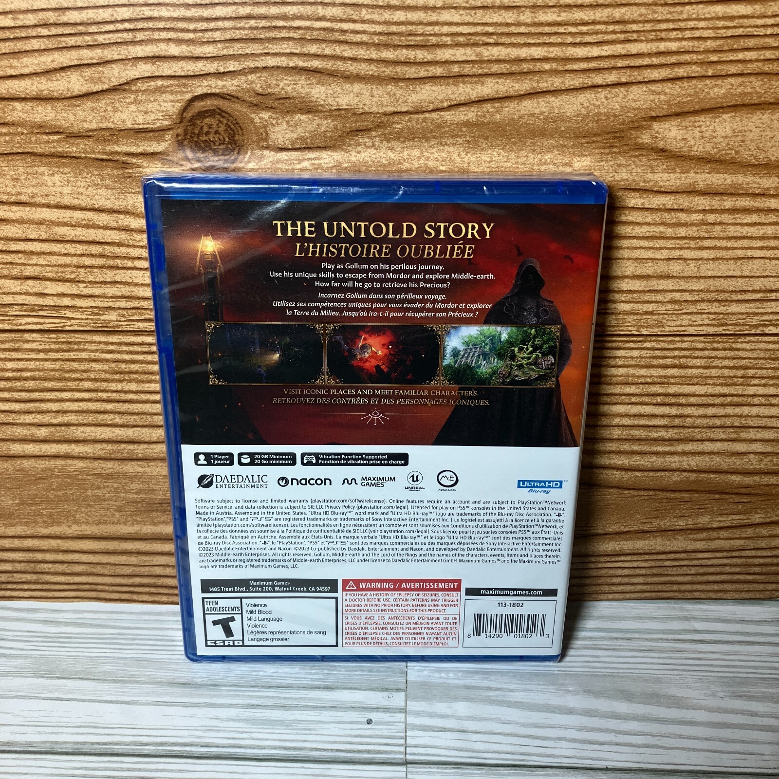 The Lord of the Rings GOLLUM LOTR (Sony PlayStation 5 ) PS5 New Factory Sealed