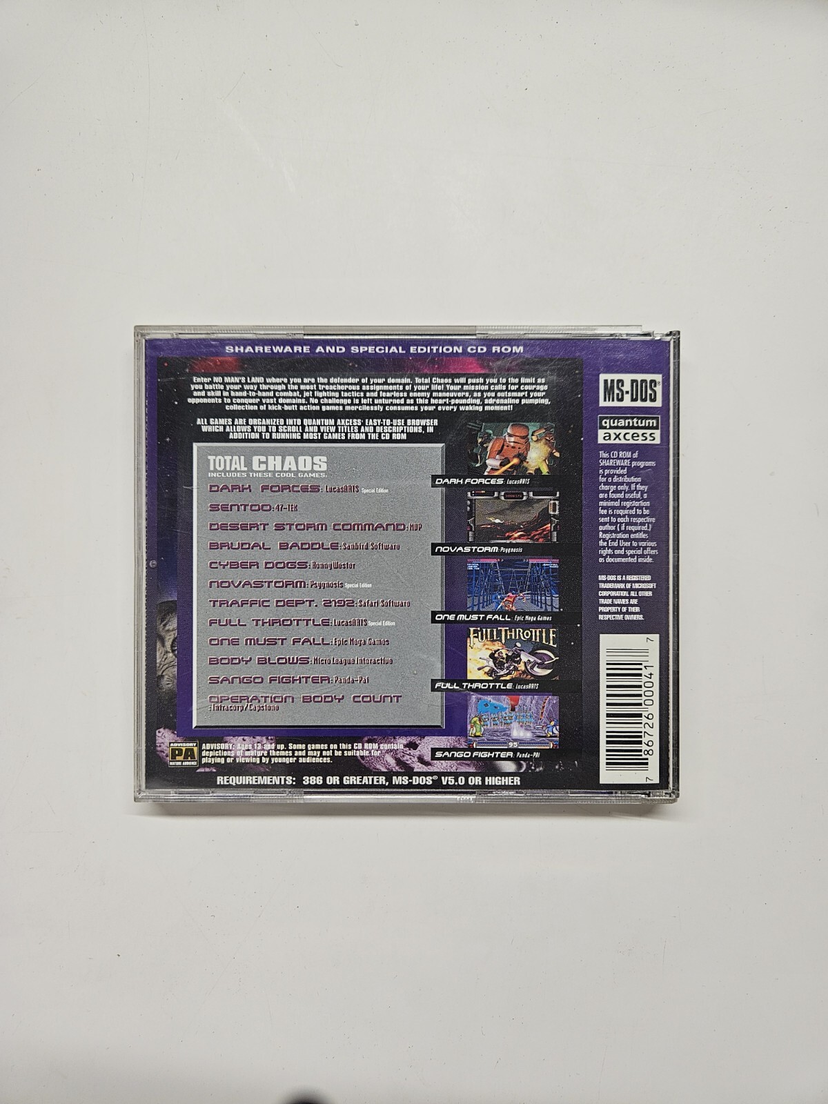 Total Chaos 12 explosive games Quantum Axcess (PC, 1995)