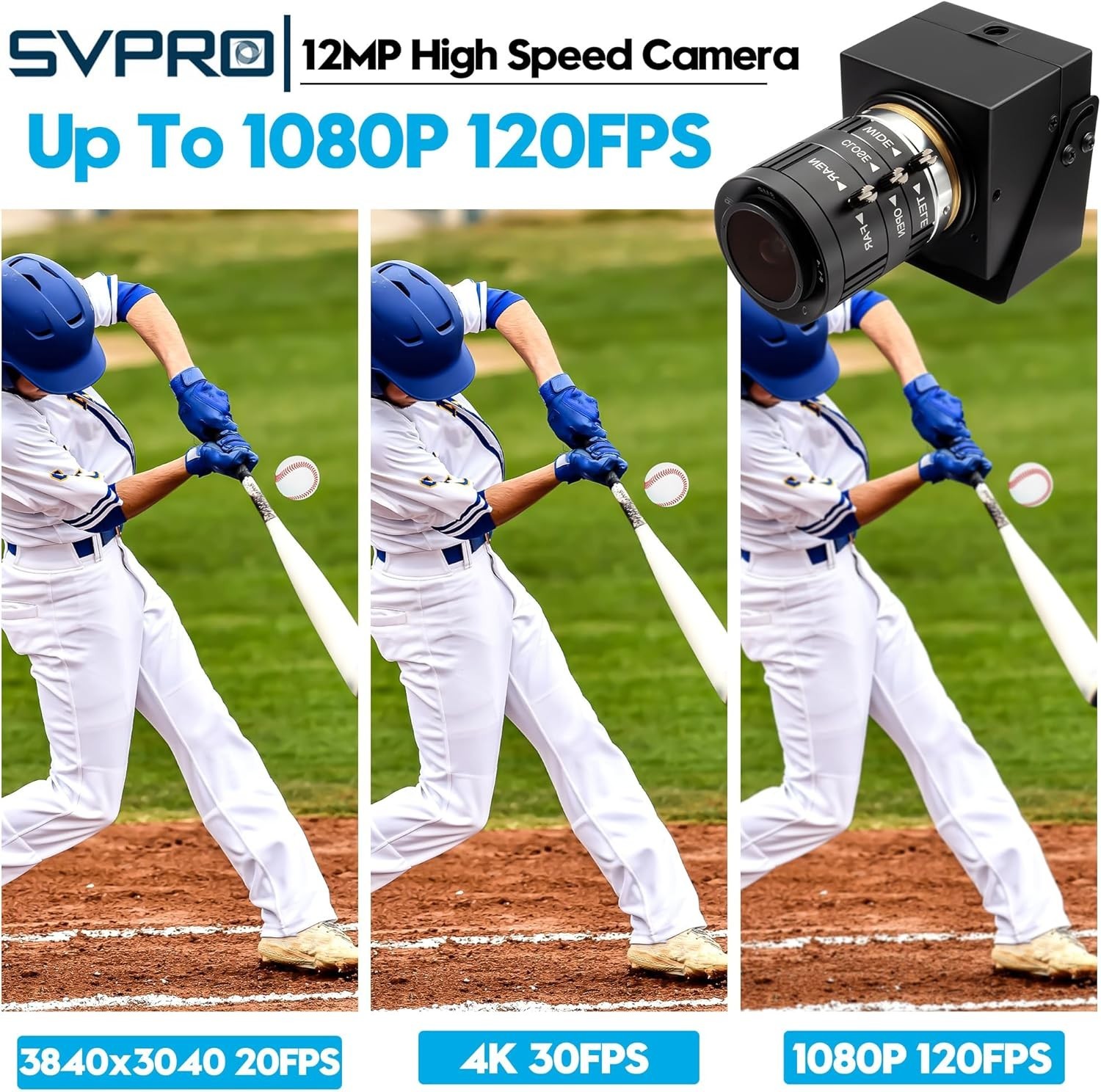 USB Camera 1080P 120fps High Speed Camera for Golf Swing Simulator
