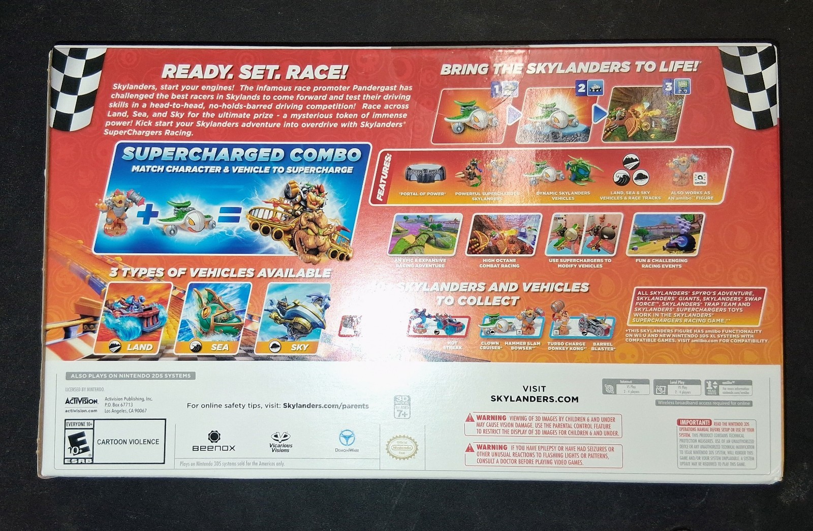 Nintendo 3DS Skylanders SuperChargers Racing Starter Pack Bowser