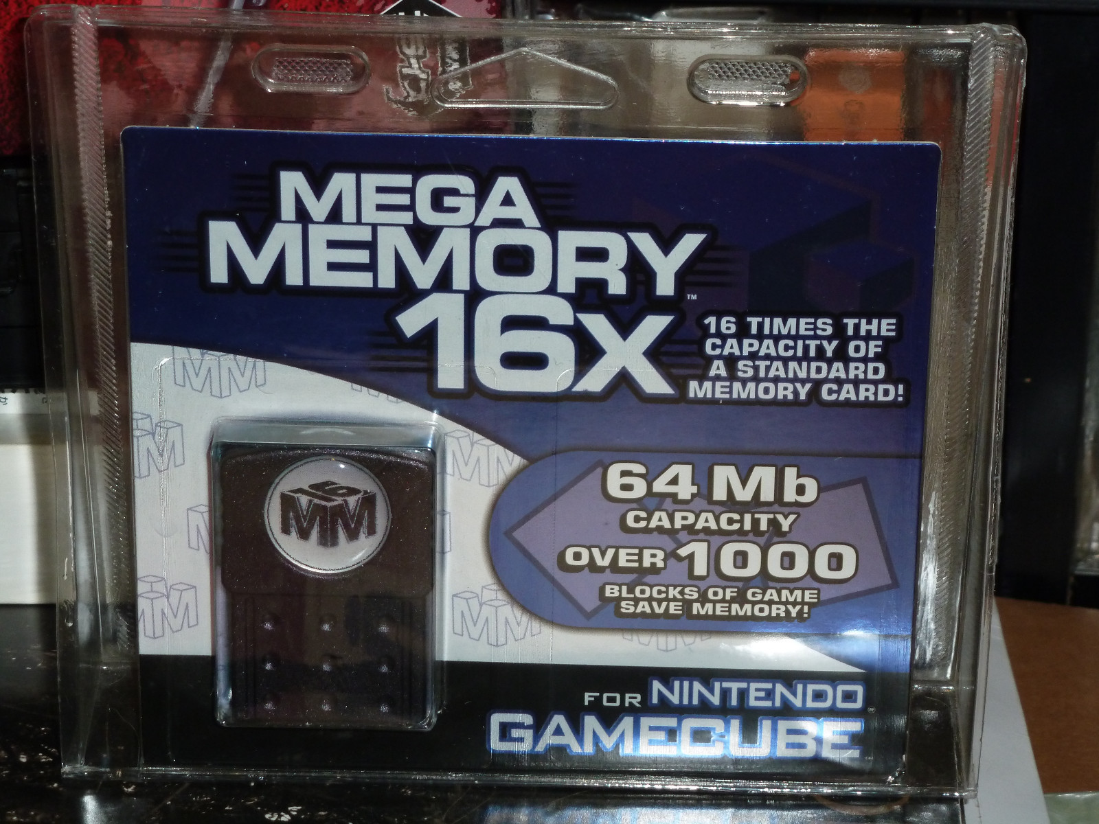 Mega Memory 16X (64Mb) Gamecube Memory Card by Datel Made in England Brand New