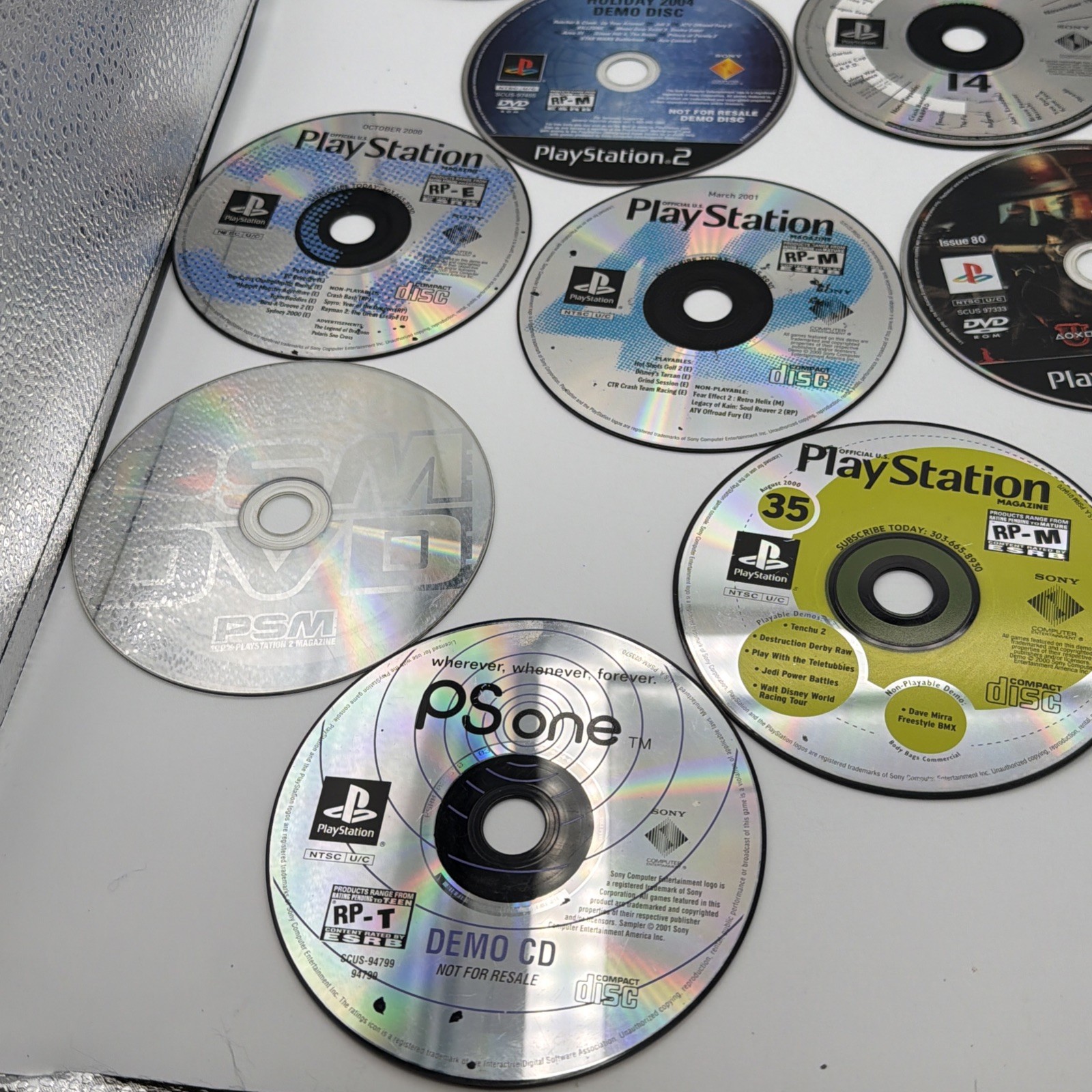 Lot Of 31 PlayStation 2 PS1 Playstation Magazine Demo Discs AS IS Untested Demo