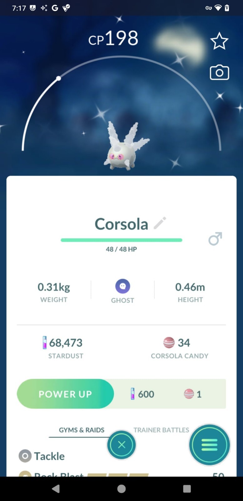 Shiny Galar Corsola Galarian wearing Pink Sunglasses – Read Description