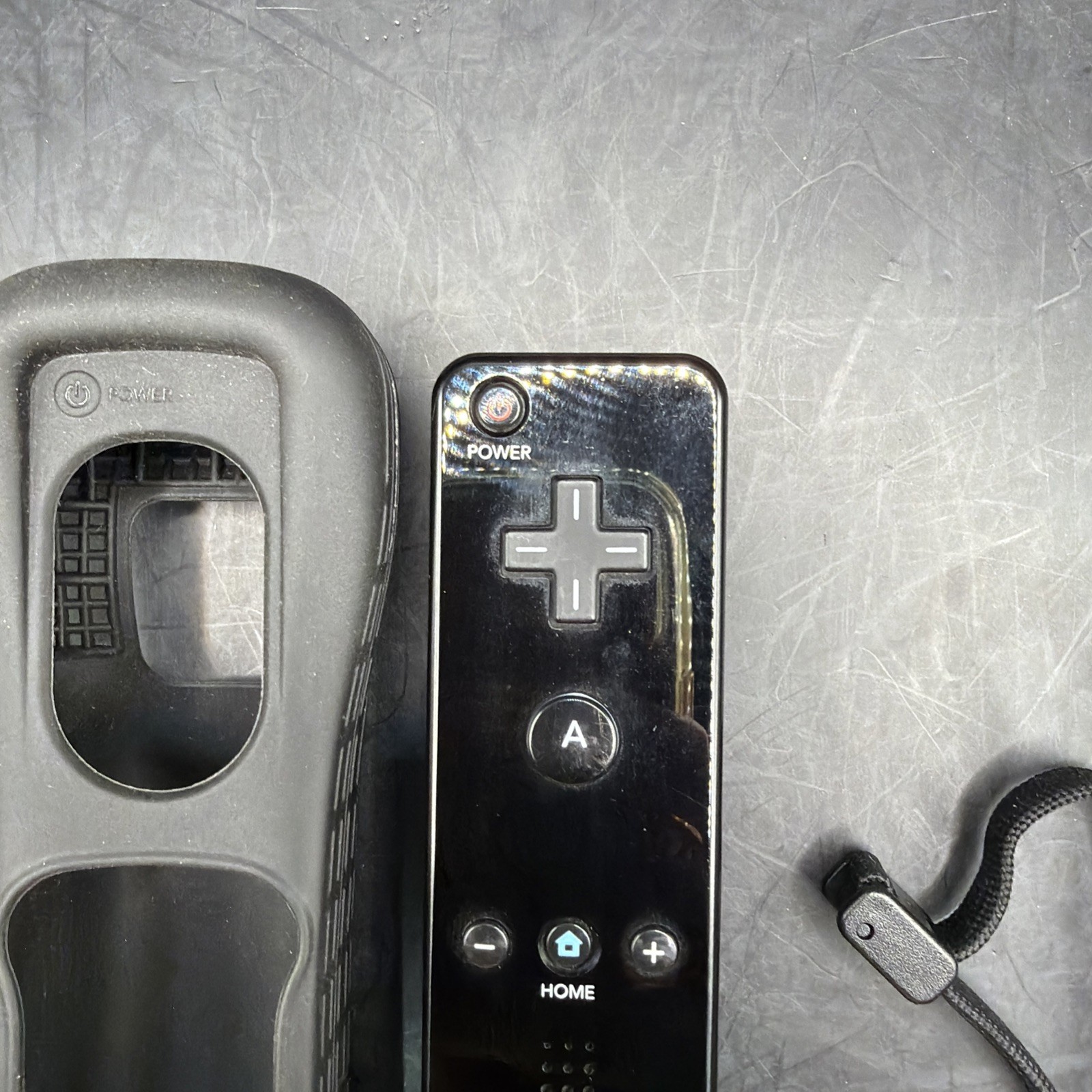 Official Nintendo Wii Remote Plus Black Controller MotionPlus Tested RVL-036. D
