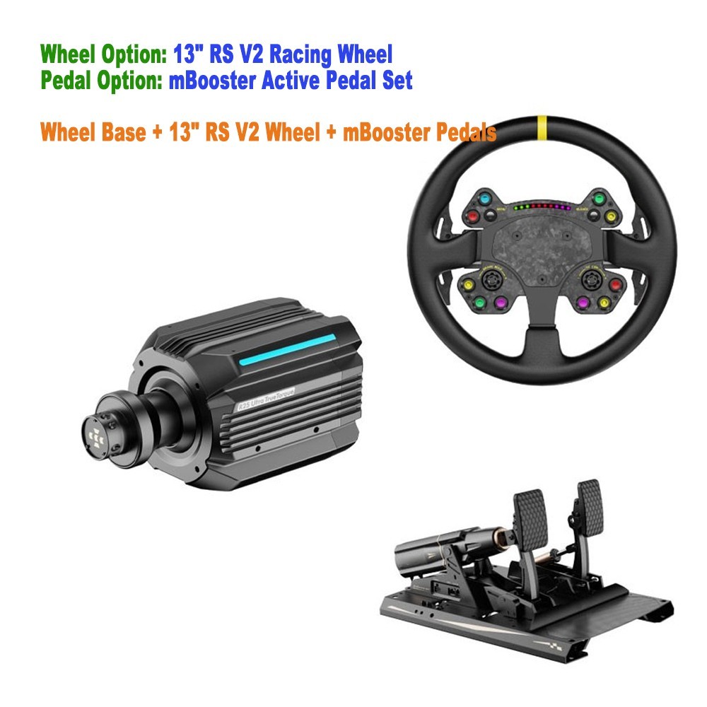 MOZA R21 21Nm Direct Drive Wheel Base Force Feedback Racing Kit Wheel & Pedal