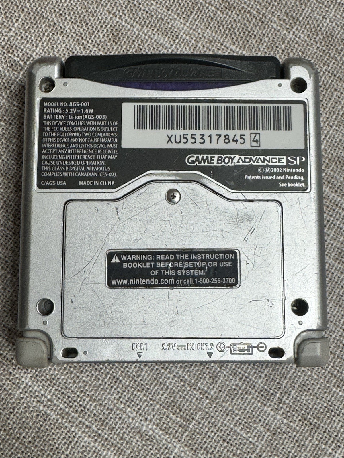 Game Boy Advance SP AGS-001 No Charger – With Game MEGAMAN BATTLE NETWORK 3 BLUE