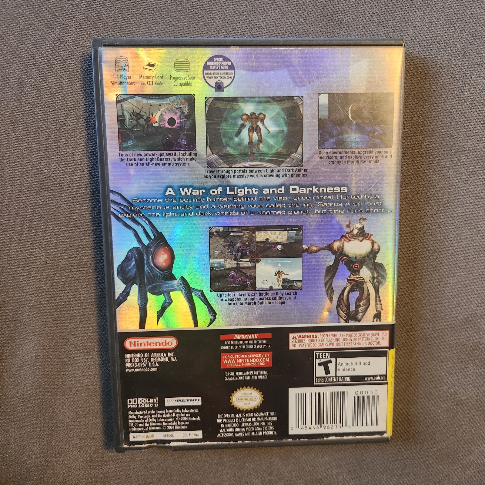 Nintendo Metroid Prime 2: Echoes GameCube NTSC-U/C Manual Metroid Prime Series