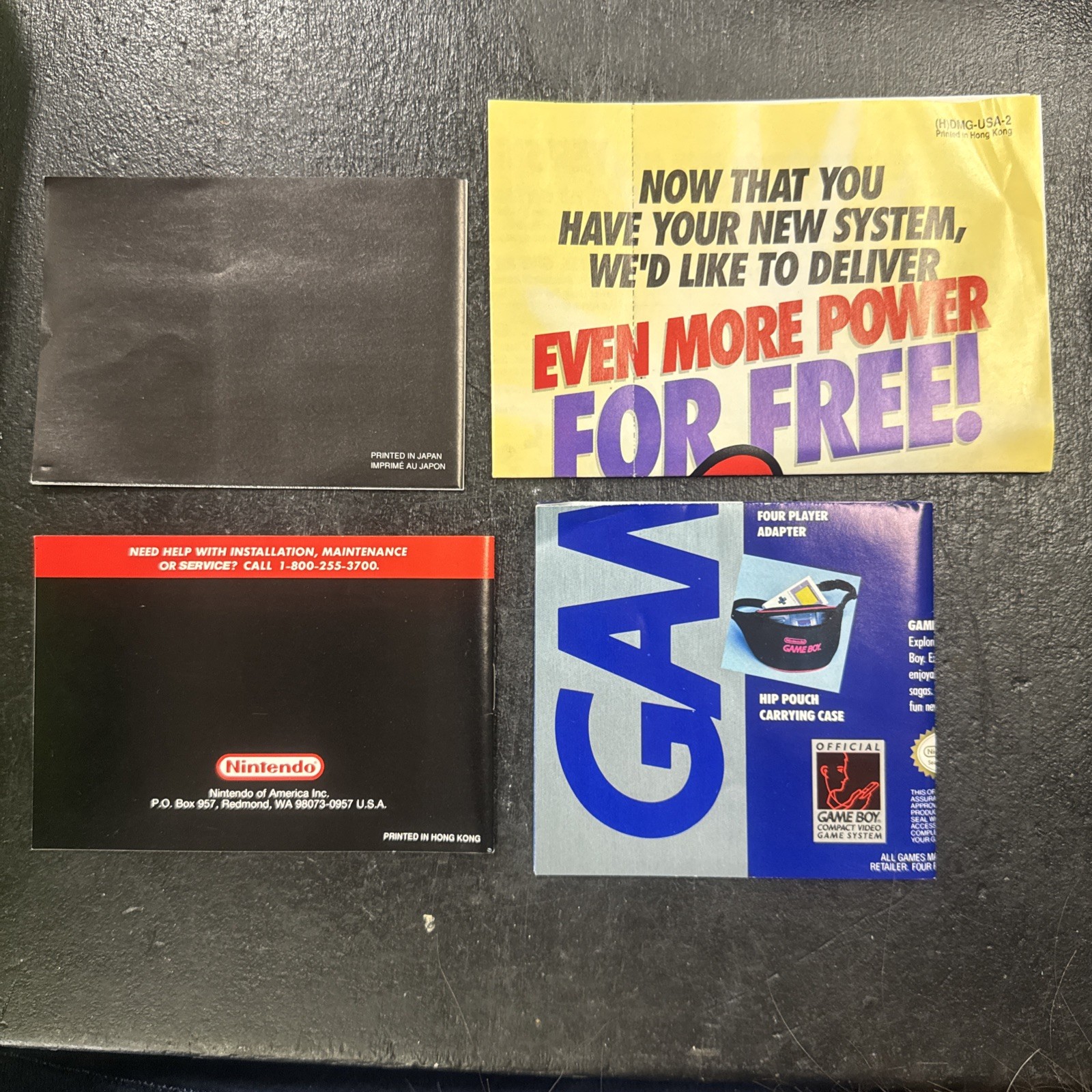 Nintendo Game Boy Launch Edition Handheld System – Complete Matching Serial #s