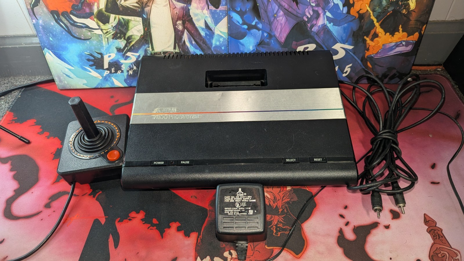 Atari 7800 System Console w/ Controller, Power, Cable, Tested Working