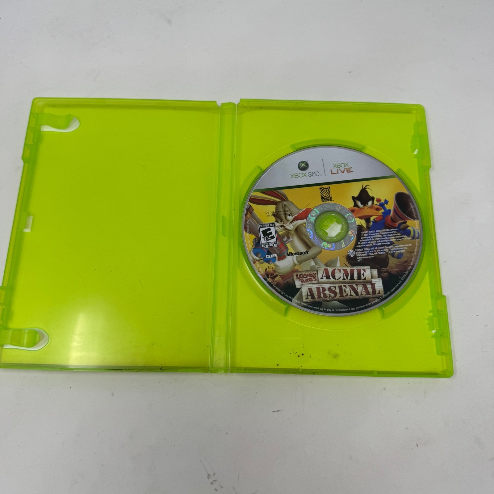 Looney Tunes Acme Arsenal Xbox 360 Action Adventure Game Warner Bros WB 2007