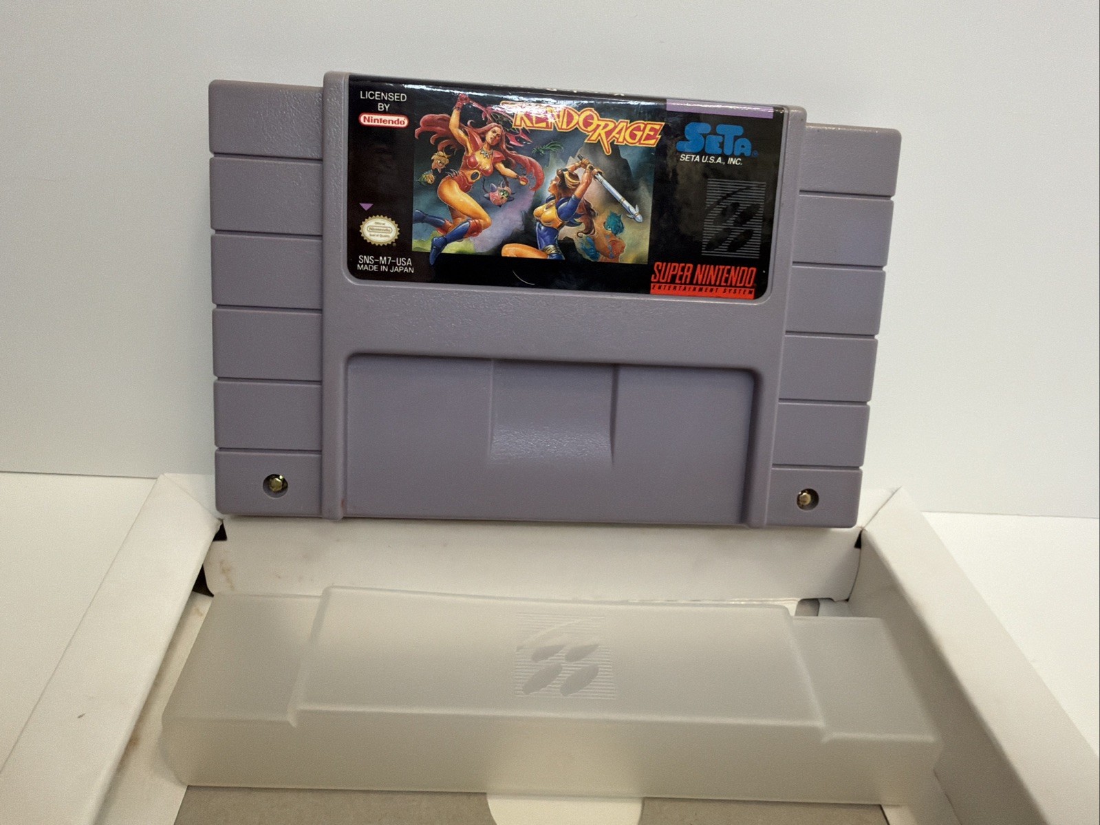 Kendo Rage SNES Super Nintendo Game CIB Complete VGC +Poster!