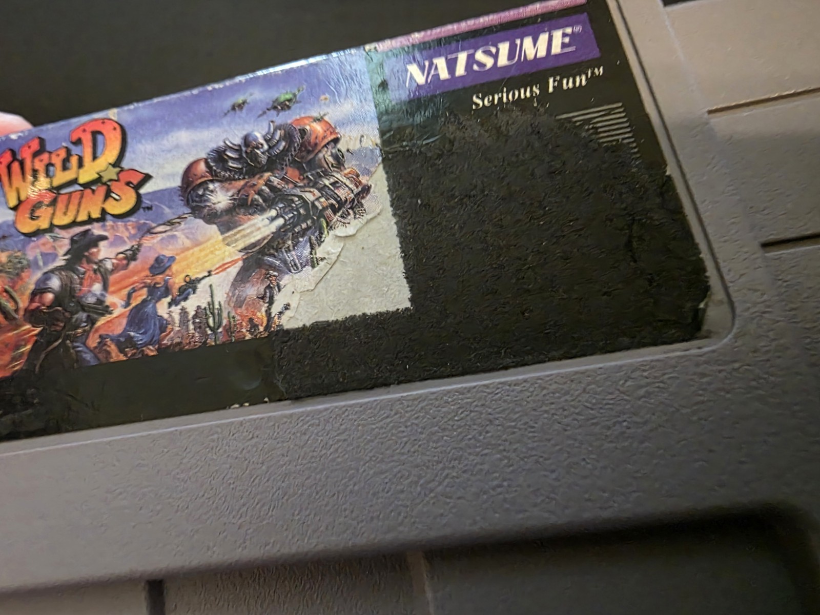 Natsume Wild Guns SNES Game and Box