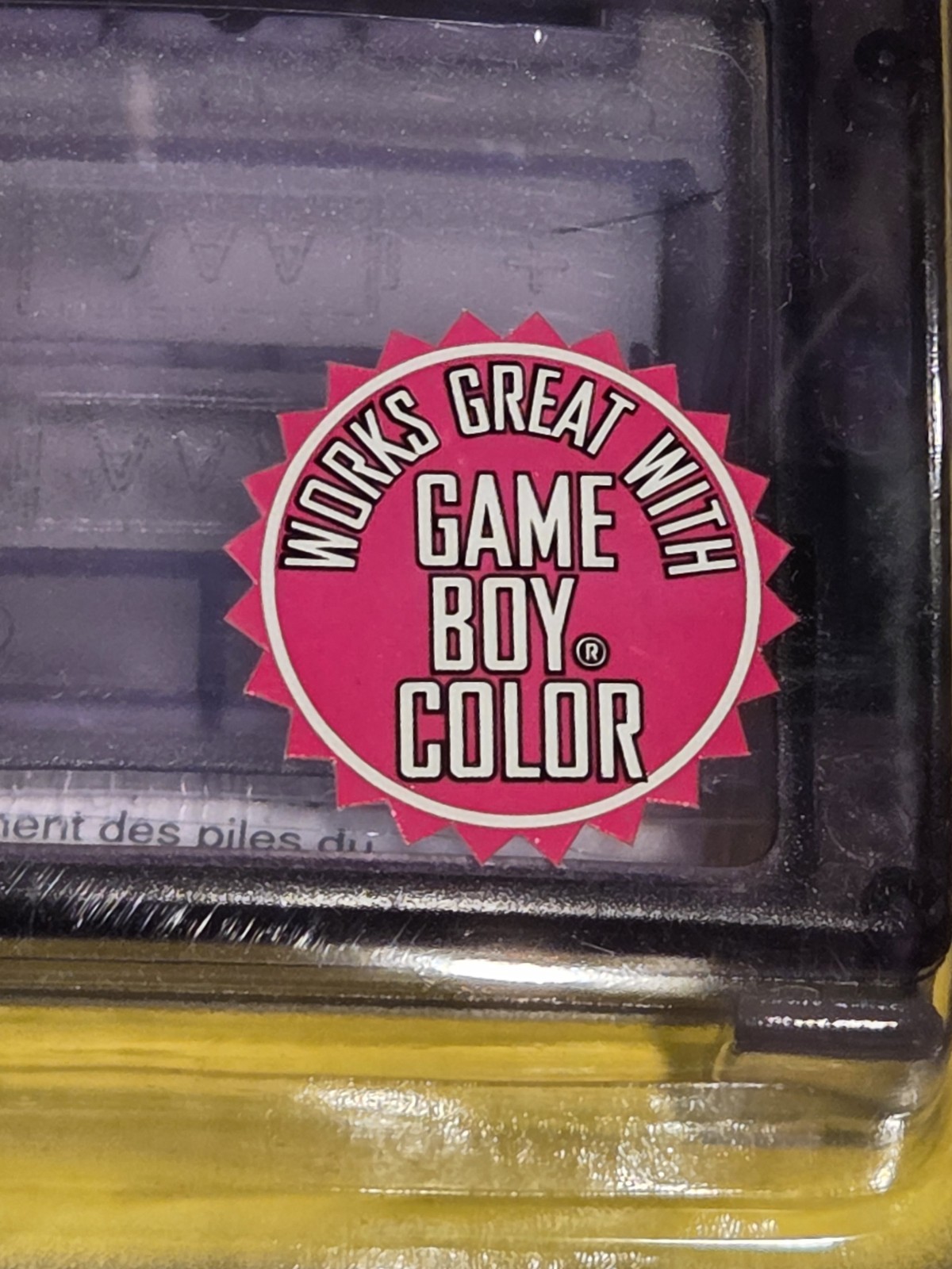NOS High Frequency GameBoy Color Light And Magnifier Atomic Purple 1998 ToysRus