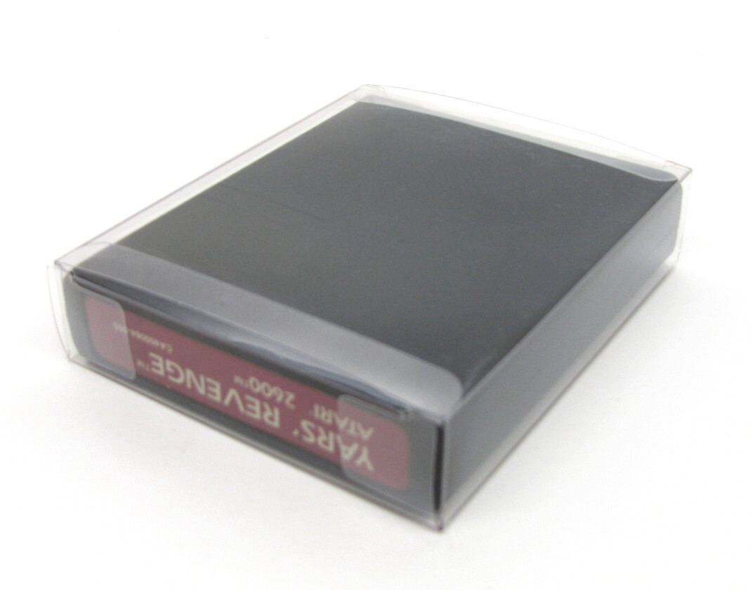 25x CLEAR PLASTIC PROTECTIVE BOX SLEEVE FOR ATARI 2600 GAME CARTRIDGES (SIZE B)