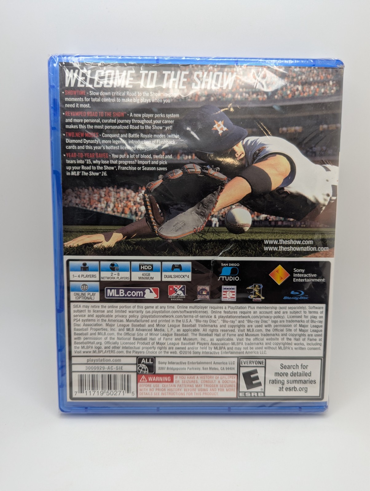 MLB The Show 16 PS4 Sealed/New, Does Have Loose Disc Inside