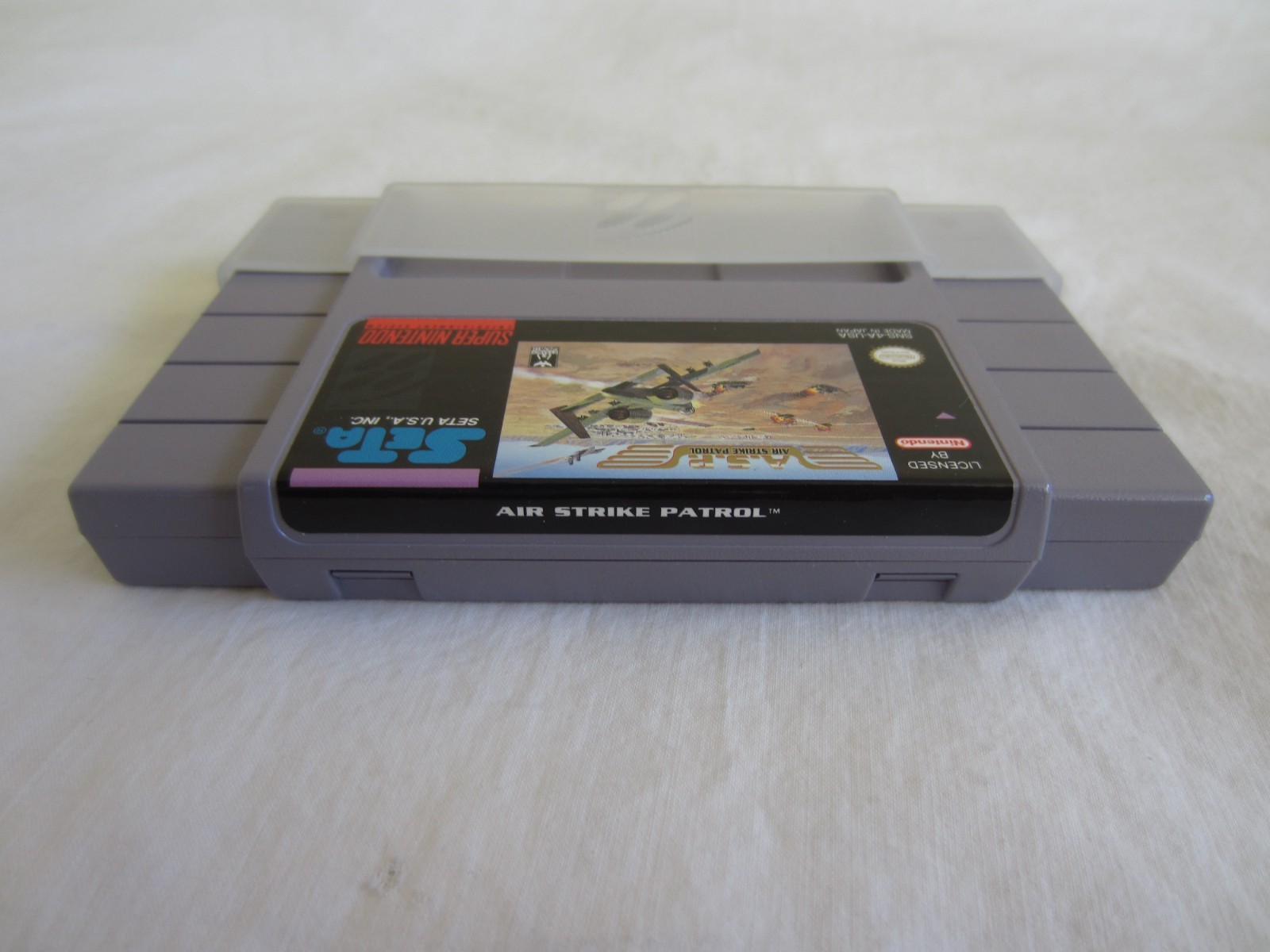 A.S.P. Air Strike Patrol (SNES) Super Nintendo CIB Complete Box 1995 SETA RARE