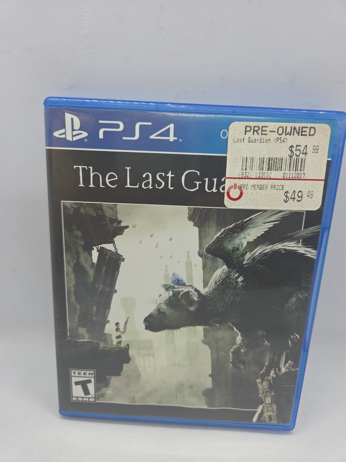 The Last Guardian PS4 PlayStation 4 Video Game Case & Disc TESTED