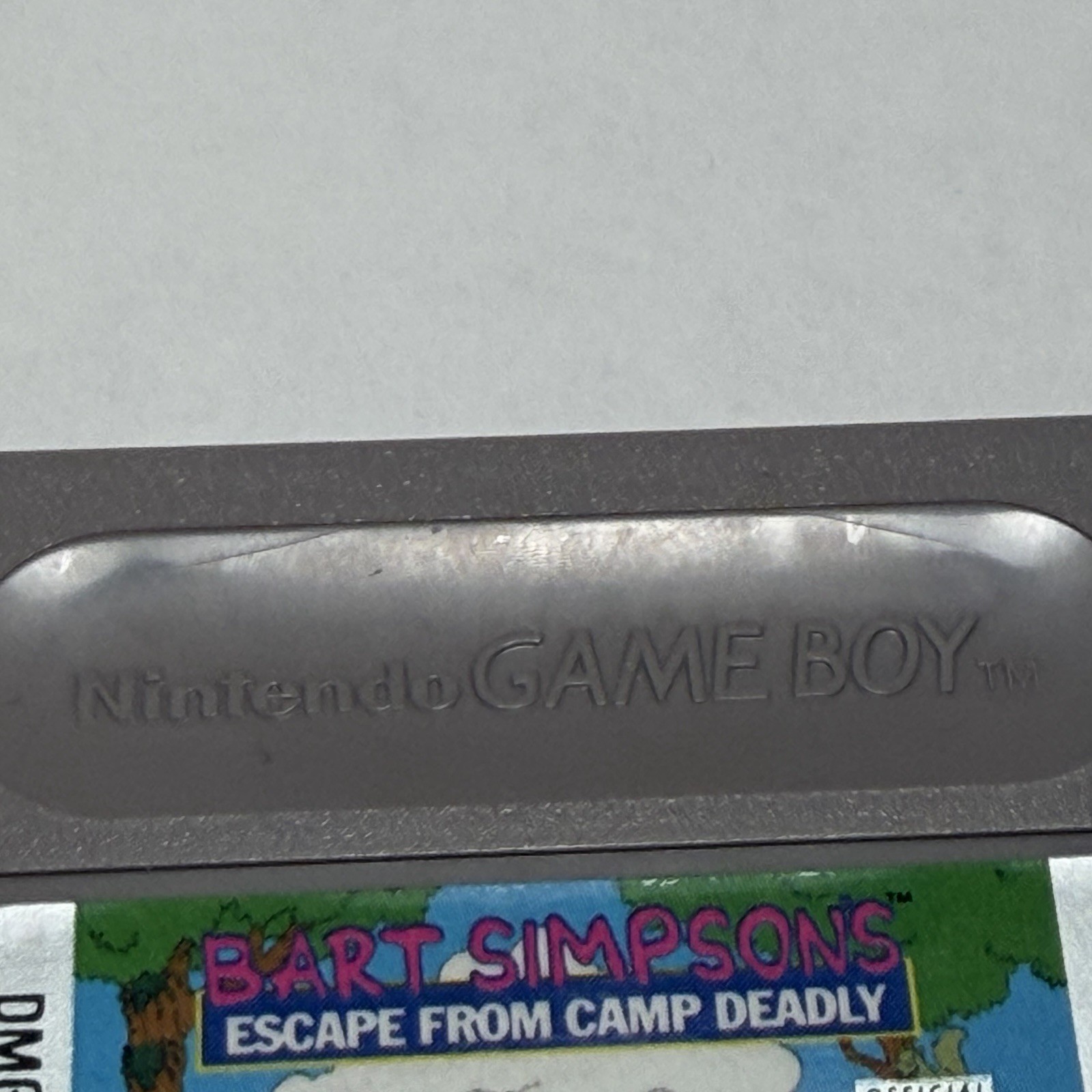 Bart Simpson’s Escape From Camp Deadly Nintendo Game Boy Works Game Only Vintage