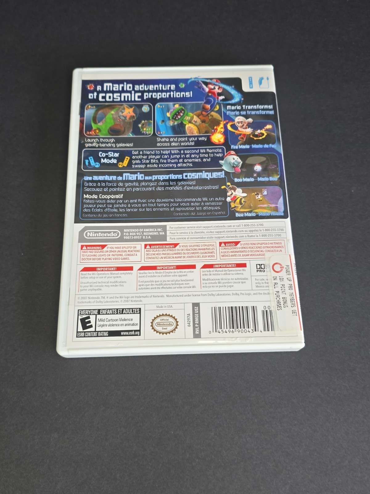 Super Mario Galaxy Nintendo Wii Complete CIB Tested Working w/ Manual Very Good