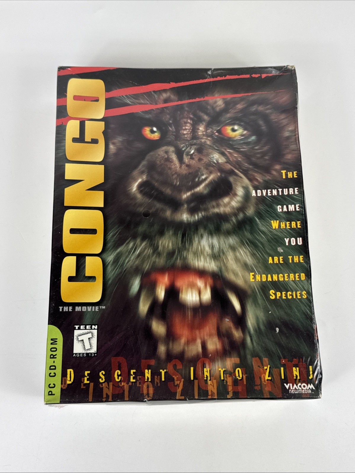 Congo: Descent Into Zinj PC CD-ROM Big Box PC Game Vintage New Sealed