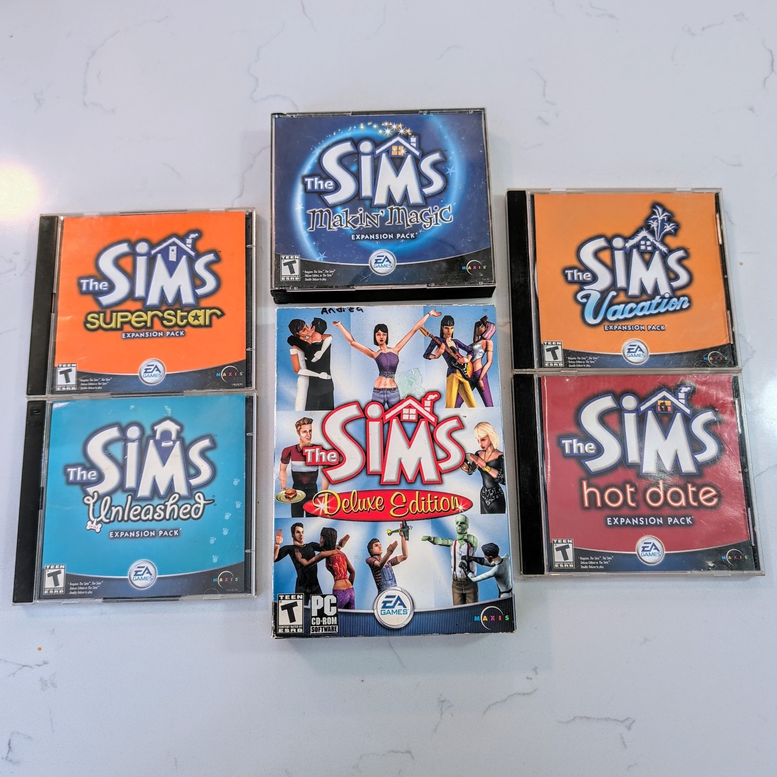 The Sims: Deluxe Edition (PC, 2002) + Expansions