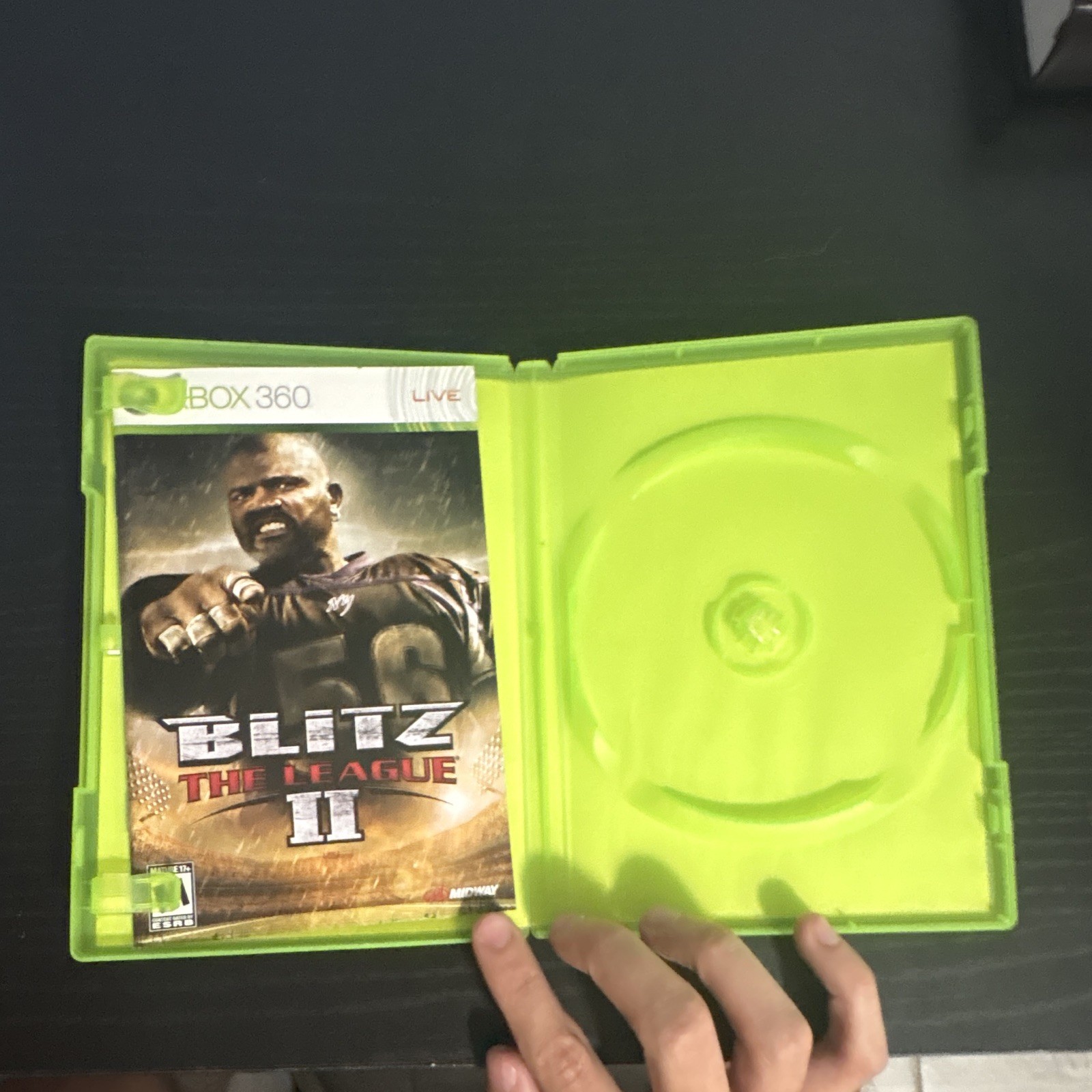 Midway Blitz: The League II Xbox 360 JUST CASE NO GAME