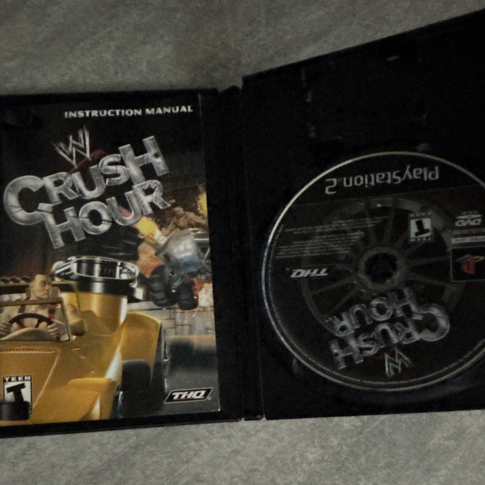 THQ WWE Crush Hour Sony PlayStation 2 PS2 Racing T Manual Included NTSC-U/C