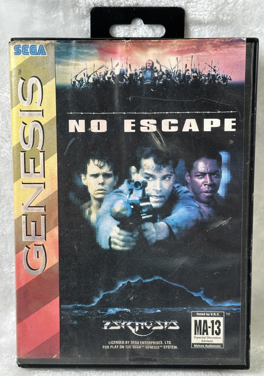 No Escape (Sega Genesis, 1994) No Manual Case Damage Psygnosis Movie Video Game