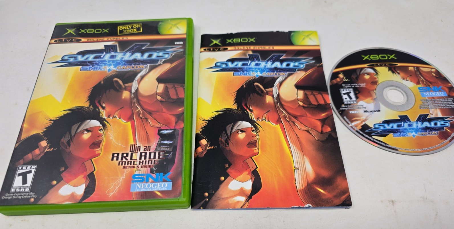 SNK vs. Capcom: SVC Chaos (Microsoft Xbox) Complete CIB – Tested – Authentic