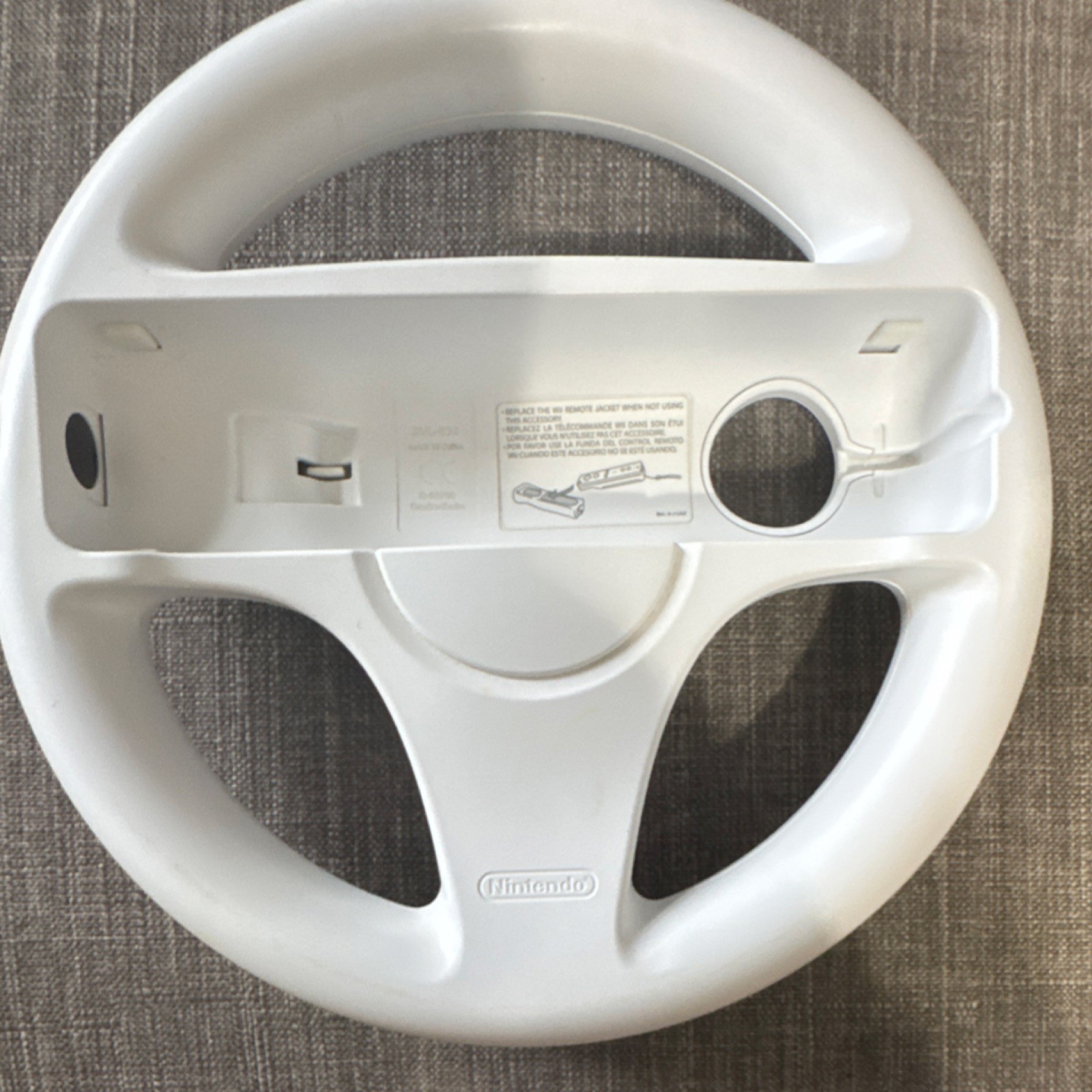 Nintendo Wii Wheel RVL-024 Steering Accessories Lot of 3 White & Black